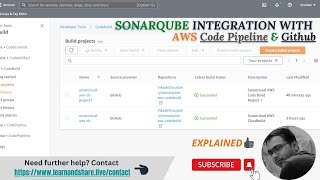 Sonarcloud Integration with AWS Code Pipeline and Github |Code Build | #aws #codebuild #codepipeline
