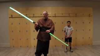 Training Hall: Lightsaber camp special Saberstaff training