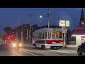 septa route 10 trolley with color paint scheme as red u0026 blue stripes on the kawasaki lrv trolley