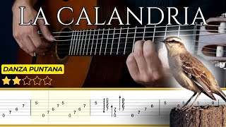 LA CALANDRIA (Danza puntana) 🎸 Gerónimo Bianqui Piñero || Tutorial para Guitarra Clásica + TABS