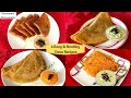 4 Easy & Healthy Dosa Recipes - No Fermentation Dosa Recipes - Healthy Breakfast Ideas