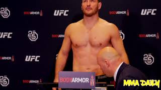 Stipe Miocic vs Francis Ngannou; Early weigh in UFC 220