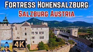 Fortress Hohensalzburg Castle Tour 4k - Salzburg Austria