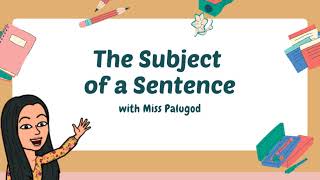 Subject of a Sentence