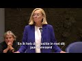 d66 – sigrid kaag dient haar ontslag in als minister.