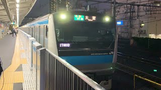 京浜東北線西川口駅入線発車シーン