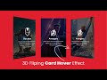 Creative CSS 3D Flip Card Hover Effect | 3D Card Hover Effect | Flip Card