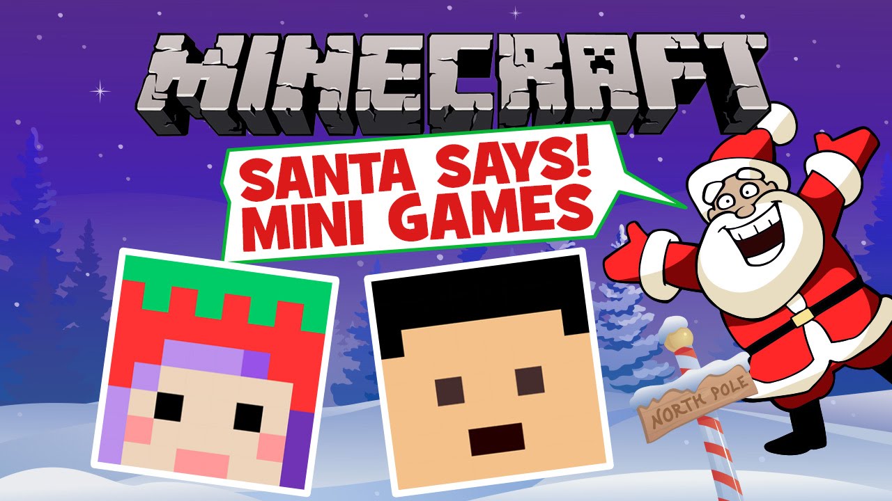 Santa Says Minecraft Mini Games Youtube