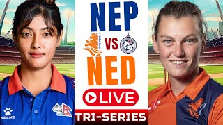 nepal vs Netherlands women's cricket live | NPW vs NEDW live | Nepal Women's T20I Tri Series