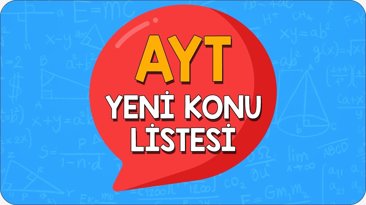 YKS- AYT Konuları Değişti! | Yeni Konu Listeleri - YouTube