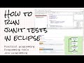 How do I add JUnit testing to my Eclipse project and how do I fix my program if it fails?