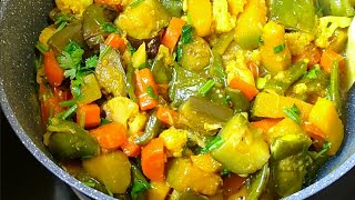 অসাধারণ স্বাদে শীতের সবজি রান্নার রেসিপি।। Sobji recipe।Mix veritable sobji recipe।