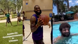 What NBA players are doing since they're in the Bubble!!! Life in The bubble