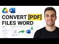 How to Convert PDF to Word Using Google Drive 2026 (Complete Guide)