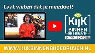 Kijk Binnen Bij Bedrijven 2024: meld je bedrijf aan!