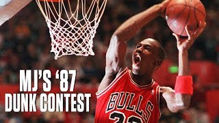 Michael Jordan’s 1987 NBA Slam Dunk Contest | NBA Highlights