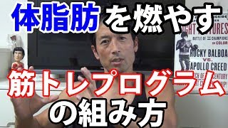 体脂肪を減らす筋トレプログラムの組み方