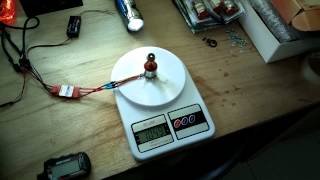 Turnigy D2836/8 1100KV prop test