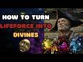 Poe 3.25 - How im making an extra 50-100 divines a day with Lifeforce (Settlers of Kalguur)