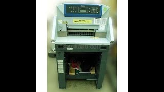 [中古]断裁機 APC-450 断裁幅450mm メモリ機能搭載 ホリゾン製 動作確認動画1572739000068897001