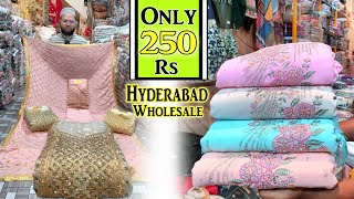 New Collection Hyderabad Wholesale || 💥👍 💯 New Wedding Only 250 Rs Sidra Fashion Suits ||