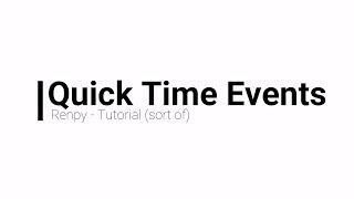 Quick Time Event (QTE) | Renpy Tutorial