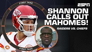 Shannon Sharpe calls out Patrick Mahomes 👀 'You're STILL talking about consisten