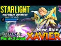 Hardlight Artificer Xavier New STARLIGHT Skin Gameplay - Top Global Xavier by れおもんた - Mobile Legends