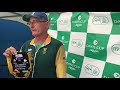 christo van rensburg gets emotional davis cup