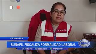 Cajamarca: Sunafil fiscaliza formalidad laboral