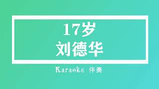 刘德华 17岁 (粤语伴奏Karaoke pinyin歌词版) (Official Music)