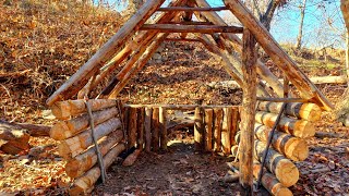 Professional shelter building. PART 1.  bushcraft camp