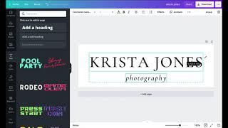 How to Create & Export a Simple Logo in Canva Pro