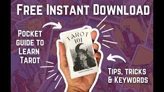 Learn Tarot with Free Mini Tarot 101 Book!! Fast, Easy \u0026 Fun Tarot tutorial!!