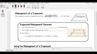 7 5a Trapezoid Midsegment Theorem