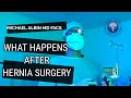 What to expect after hernia surgery. Explained by Michael Albin, M.D. F.A.C.S.