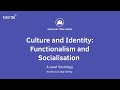 functionalism and socialisation