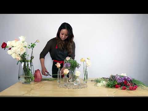 Bud Vases and Centerpieces (without foam, wire, tape) Bud Vases and Centerpieces (without foam, wire, tape)