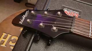 WASHBURN USA CUSTOM SHOP DD75 DAN DONEGAN DISTURBED SIGNATURE BLACK GUITAR UP CLOSE VIDEO REVIEW