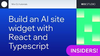 Build an AI site widget with React and Typescript