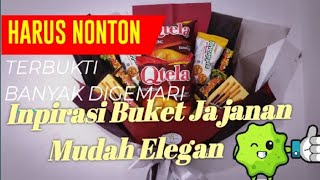 inspirasi buket jajanan mudah elegan