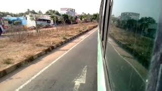 Srikrishna transport bus hot chasing against SETC Ananthapuri