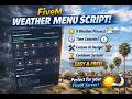 FREE FiveM Weather Menu Script 🌦️ | Advanced UI, Time Control & 9 Weather Presets (2026)