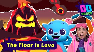 The Floor is Lava 🔥🔥 | DD Dance 🕺  | Homeschool 👩‍🔬 Dr Candy and Dragon Dee💚 | Kids Dance & Exercise