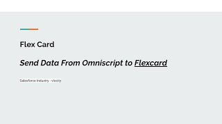 How To Pass Data From Lwc Omniscript To An Embedded Flexcard Of ...