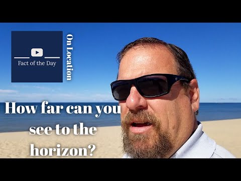 What is the maximum distance you can see at sea level?