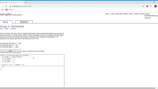String 3 (mirrorEnds) Java Tutorial || codingbat.com