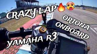 *CRAZY* LAP ONBOARD ORTONA 1'04''490'''🤯🥵 (Yamaha r3 Trofeo)