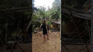 Retractable Bamboo Yurt from Bamboo U Bali