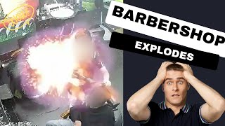 Hair dryer makes barber shop explode!